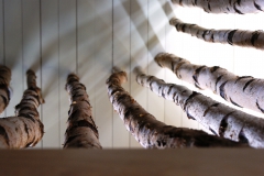 Détail du hall à l'étage- vu du bas